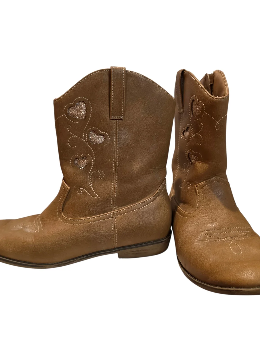 Gymboree Girls Cowboy Boots 3 Tan  Non-Marking Southwestern Outdoor Equestrian
